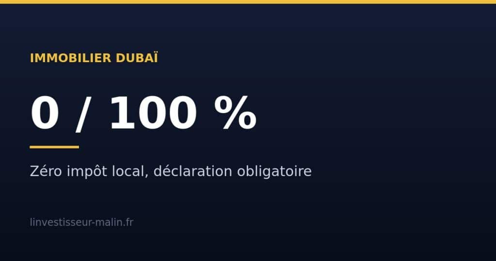 Immobilier à Dubaï : la fiscalité réelle pour un Français